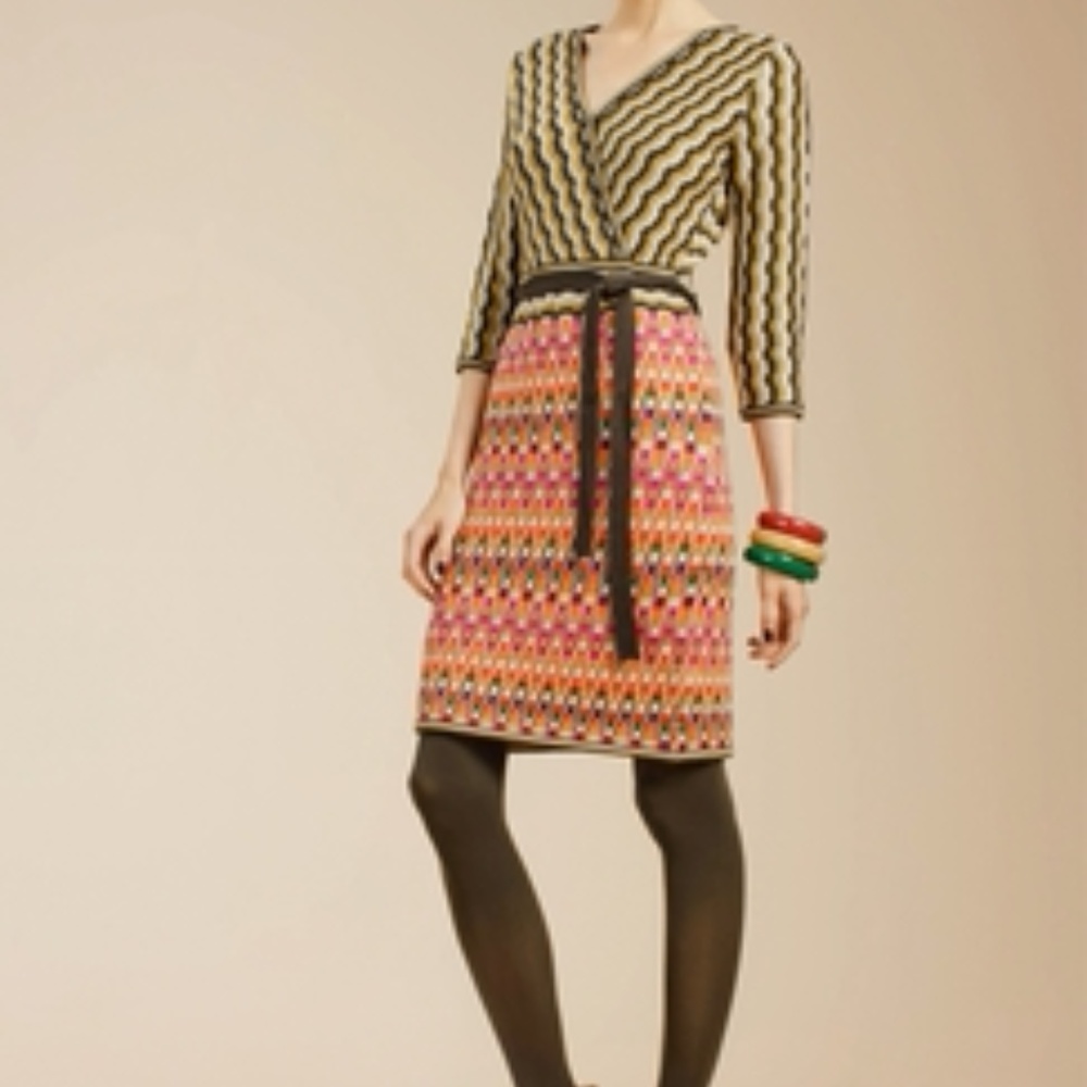 Trina Turk wool multi-pattern dress. PRICE IS FIRM